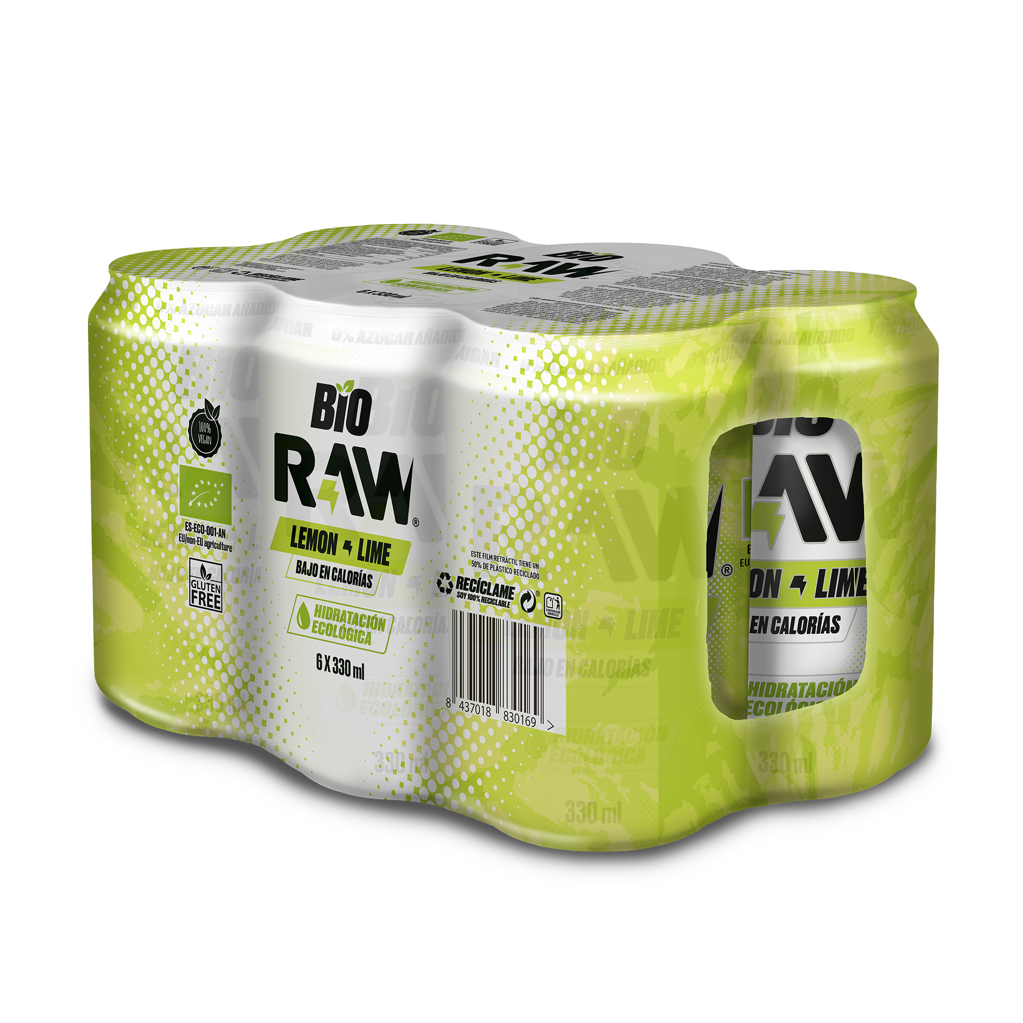 24 cans Pack Lemon & Lime Rawsuperdrink