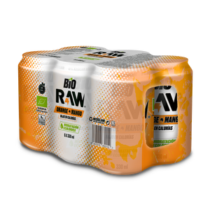 Pack 24 latas de Naranja y Mango Rawsuperdrink