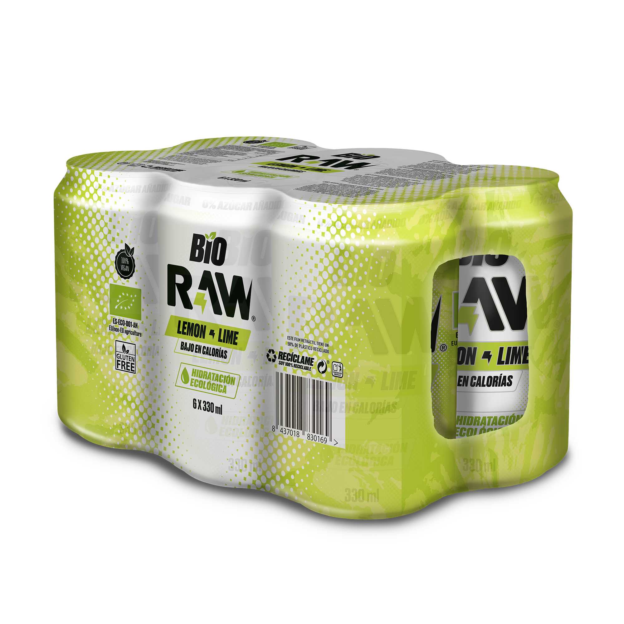 Pack 24 latas de Lima y Limón Rawsuperdrink